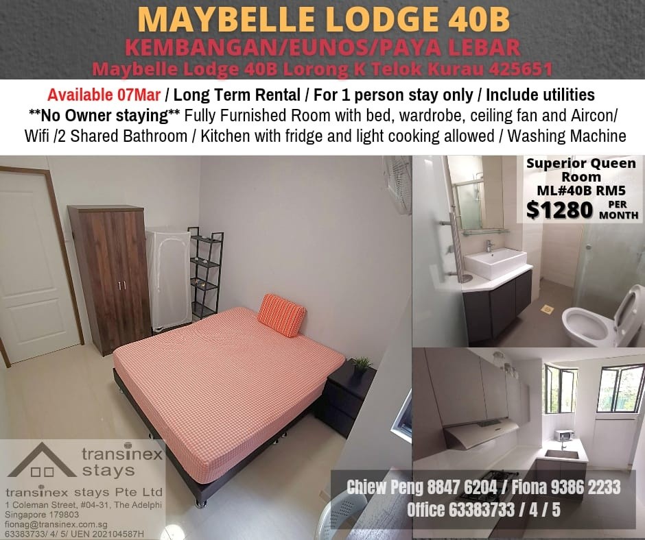 Room For Rent At Maybelle Lodge Kembangan Bedroom Homates Singapore