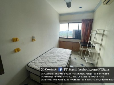Amenities: wifi, bed, washing machine, ceiling fan and aircon, closet, shared toilet, light cooking allowed, fridge, non smoking, visitors allowed, no owner staying, no pet, no agent fee. - 1 Queensway, Singapore 149053