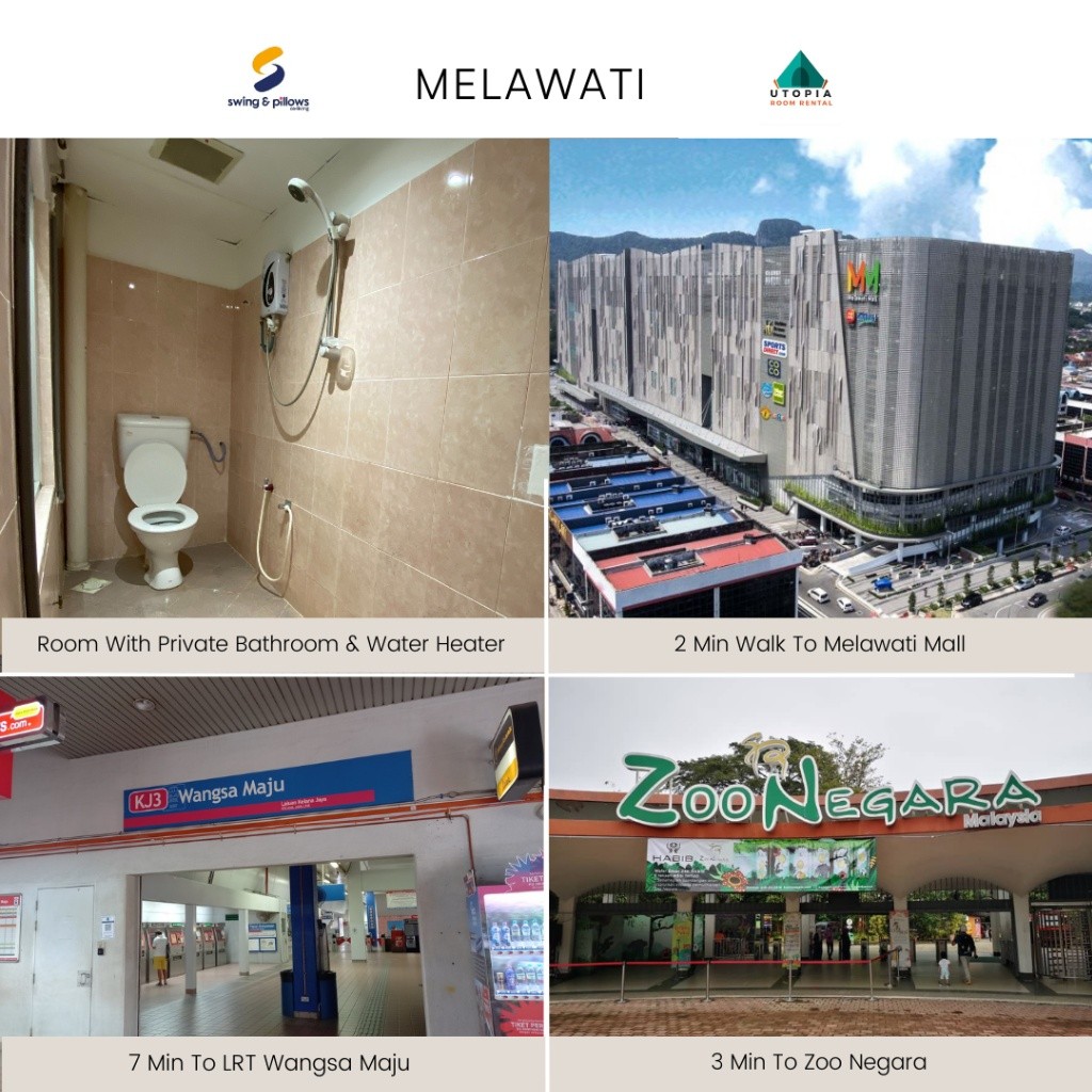 Bilik ZERO DEPOSIT yang Baru Renovate untuk Disewa 🛌 Hanya 3 Min Jalan Ke Melawati Mall 🛒 - Selangor - 住宅 (整间出租) - Homates 马来西亚