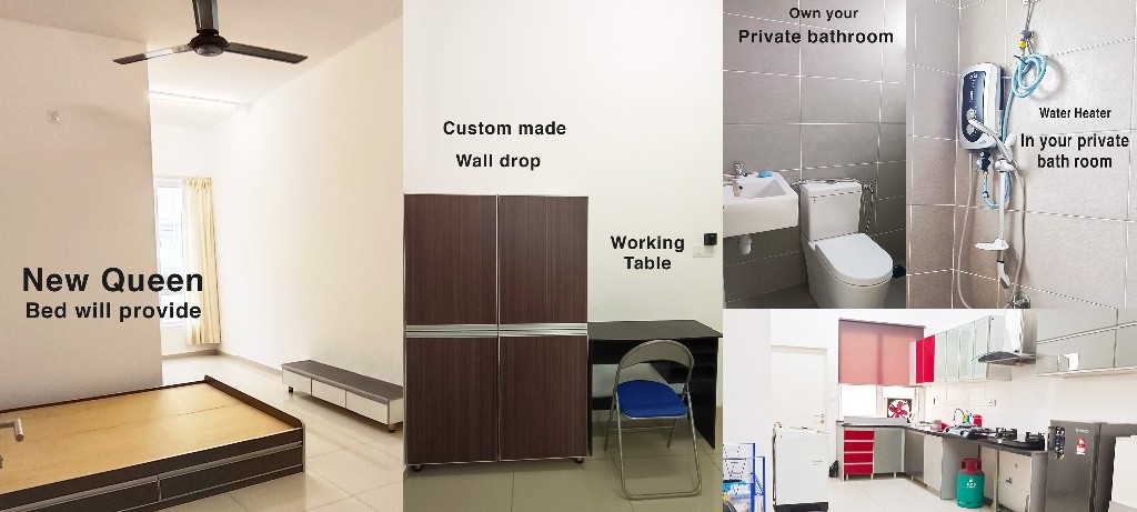 Medium room with private bathroom for rent Sendayan, Seremban -  - 房间 (合租／分租) - Homates 马来西亚