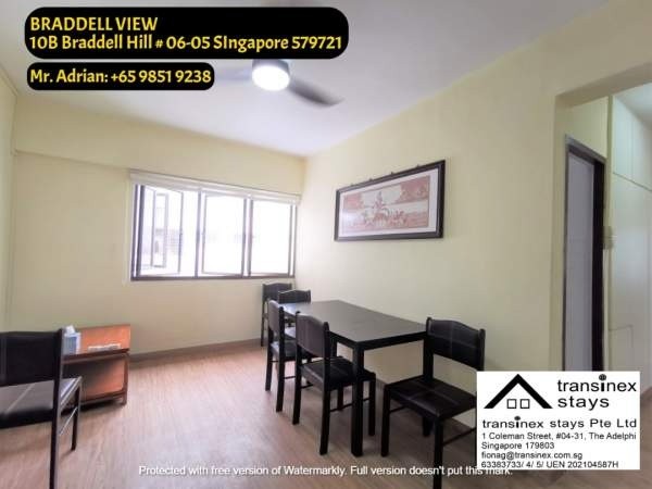 Braddell MRT - Pool/ Tennis/ Gym Condo -10B Braddell View - Braddell - Bedroom - Homates Singapore