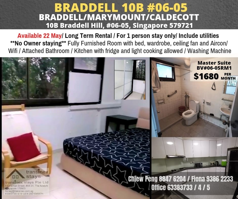 Near Braddell MRT/Marymount MRT/Caldecott MRT/ Available 22 May - Ang Mo Kio - Bedroom - Homates Singapore