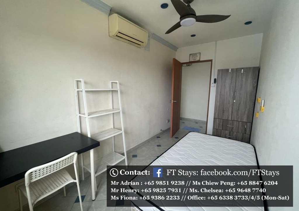 Room Available - QUEENSWAY TOWER - Queenstown - Bedroom - Homates Singapore