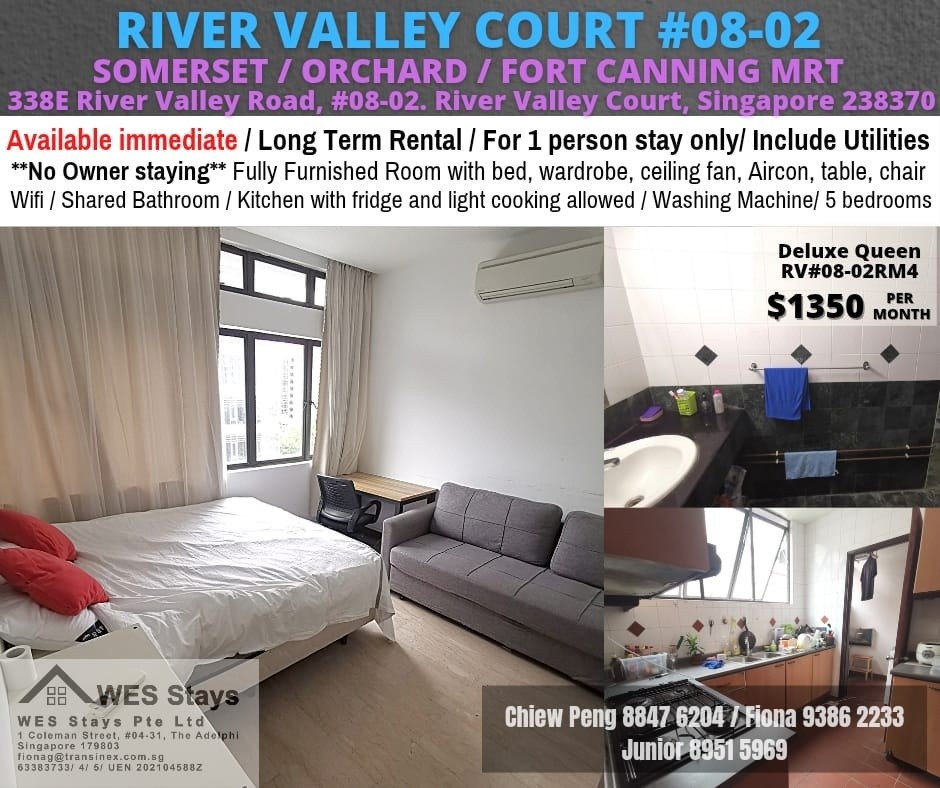 Somerset MRT /Orchard / Fort Canning MRT / Dhoby Ghaut MRT /  Available Immediate - River Valley 裡峇峇利 - 整個住家 - Homates 新加坡